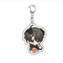 1个卡通爱情与深空亚克力钥匙扣蛋糕系列Sylus Rafayel Xavier Zayne Q版Cosplay钥匙链包挂件礼物 - 彩色 - 查看 9