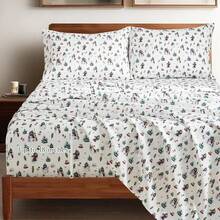 Black Sheets, Deep Pocket, 1800 Thread Count, Soft Breathable, Cute Printed Boho Farmhouse Bed Sheets, Up To 18 Inch - Forest Green - View 5