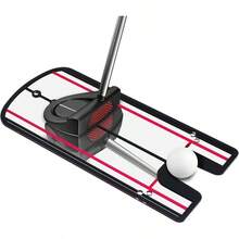 Putting Training Mirror, Portable Indoor Outdoor Training Aid Swing Posture, Ball Stroke Accuracy Improvement - Bạc - Xem 2