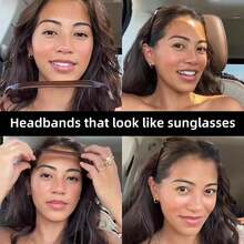 Headband Quadrado Invisível - Headband Quadrado, Headband Grosso e Encaracolado, Headband Quadrado Invisível, Unissex, Faixa de Cabelo, Aro de Cabelo