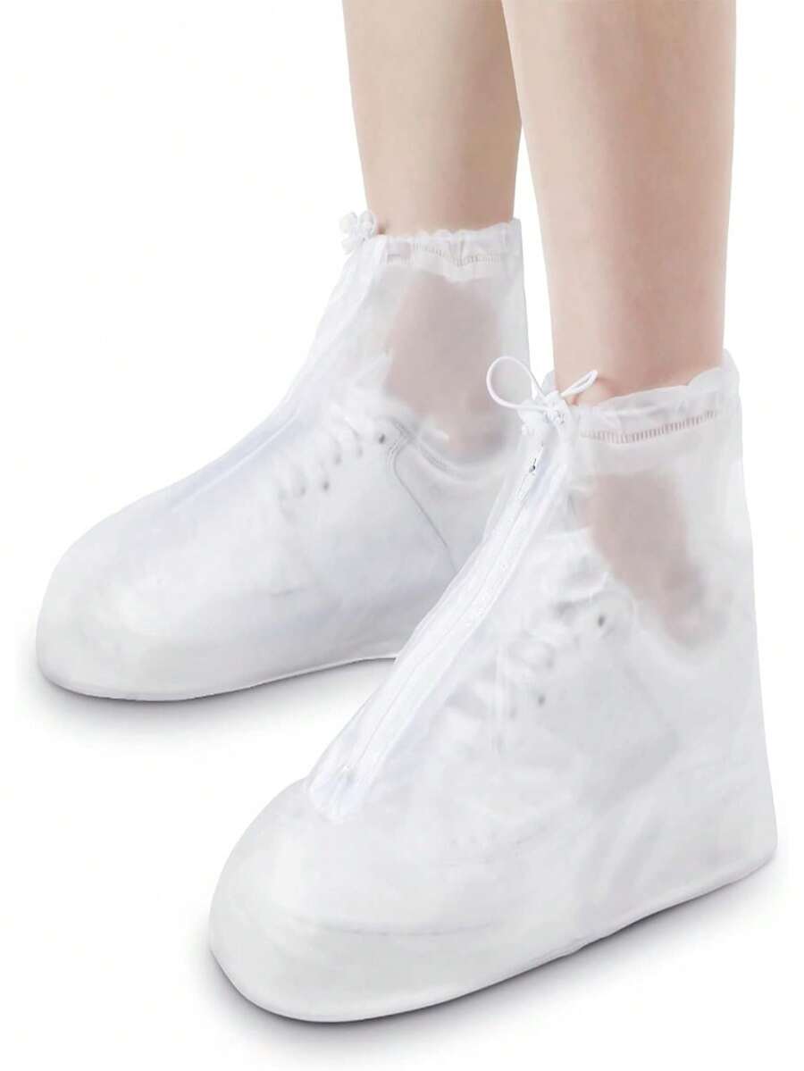 雨靴套 - 防滑、防水靴套，可重复使用，适用于高帮雪地靴，男女通用，适合户外骑行、露营和钓鱼。保暖、闺蜜节、宠物、嘉年华、派对装饰 - 彩色 - 查看 1