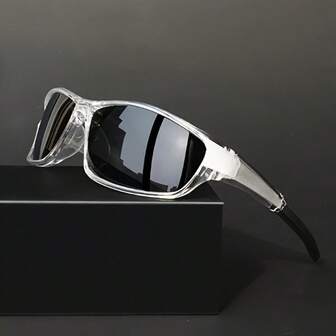 1pc Wrap-Around Futuristic Fashion Fashion Glasses, Solid Gradient Color, Casual Unisex Design Suitable For Beach, Driving, Daily Wear, Photography, Vacation, And An Ideal Gift For People