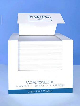 CLOUDROL 1 Caja 25*30cm Toallitas faciales desechables talla grande gruesas, 50 hojas/caja, limpia la piel