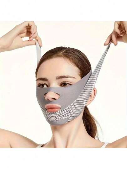 Face Breathable Mask - Reusable Face Facial Tools,Random Style And Pattern, Diamonds And Butterflies, For Women And Men -For Chin Retention, Adjustable Mask, Reusable Women's Chin Strap Breathable Seamless V-Shaped Mask For Sleep, Exercise And Yoga, Lightweight, Breathable And Crease-Free To Wear Y2k Skincare Goth Travel Essentials