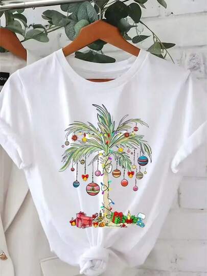 Camiseta Unissex 100% Algodão – Clima Natalino -Malha Penteada-Unissex-Basico-Modelo Casual-100% algodão-Malha premium-Camiseta personalizada  Verão  Primavera / Outono    Ajuste Regular    Natal