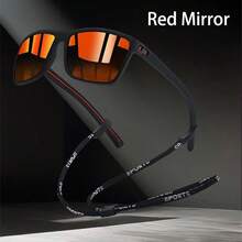 WSZ Retro Square Fashion Glasses With Chain, Luxury Shiny Design, Suitable For Driving, Beach, Outdoor Sports, Shopping, Travel, Hiking, Running, Camping And Other Occasions, Fashionable Vintage Motorcycle Driving Glasses - GL-f566-2 - View 13