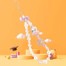 Sanrio 1 Pieza Estilo aleatorio Colgante de teléfono Kawaii Hello Kitty Charm lindo compatible con gato Kitty para decorar joyería (Algunas partes pueden ser aleatorias)