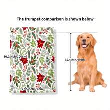 1pc Christmas Holly Berry Print Flannel Blanket - Soft Warm Quilted Throw For Home Decor, Camping, Travel & Office - Festive Holiday Gift With Red Green White Design, Cozy Decorative Throw, Durable Comfort, Plush Texture - Multicolor - View 9