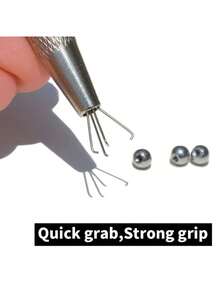 Precision Four-Claw Jewelry Tweezers - Gemstone And Diamond Holders, Perfect For Beads And Frobnitz Beads, Ergonomic Metal/Aluminum Crafting Tools, Jewelry Making Tools. - Multicolor - View 3