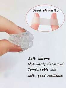 QKC 10片装透气防摩擦脚趾保护垫，柔软透明，低摩擦，弹性鞋垫，耐用足部保护垫