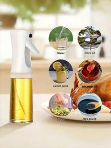 1pc Precision Oil Mister Spray Bottle For Grilling & Baking | Evenly Coats Grills & Pans For Low-Fat Cooking | Heat-Resistant PP, Easy-Clean Design
