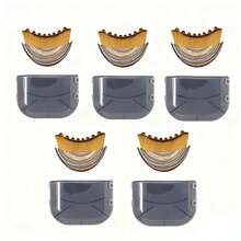 Lymphatic Contour Face Brush, Lymphatic Drainage Massager, Soft Dry Facial Brush Beauty Tool For Jawline, Ergonomically Designed To Fit The Skin Precisely And Relieve Fatigue (2PC) - 棕色的 - 查看 13