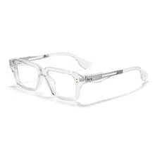 HBK 男士商务光学眼镜金属镜腿方形日常装饰眼镜框男女商务、摄影道具和礼品 - K40549 - 查看 21