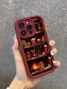 Husă de telefon groasă, rezistentă la șocuri, cu imprimeu de fursecuri de Crăciun, compatibilă cu 17/16/16 Pro/16 Pro Max/16 Plus, 15 XR/7/8, 15 Pro Max, 12 Pro Max, 13 Pro Max, 14 Pro Max, 13, 14, 11, 12, 14 Plus, 11 Pro, 12 Pro, XS, XR, 7/8 Plus, 7/8, compatibilă cu telefoanele Redmi - Multicolor - Vizualizare 6