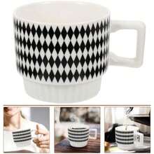 Garneck Taza De Café De Cerámica 350Ml Estilo Nórdico Para Café Té Jugo Uso Diario Oficina Hogar(default) - Multicolor - Ver 10