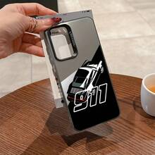 Funda de teléfono para coche deportivo de lujo compatible con A56 A26 A36 A55 A35 A06 A16 A05 A14 A24 A34 A54 A15 A05S A25 A23 A33 A53 A73 A13 4G 5G, cubierta trasera mate resistente a golpes17   17promax - Negro - Ver 1