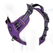 No Pull Dog Harness, No Choke Front Clip Dog Reflective Harness, Adjustable Soft Padded Pet Vest With Easy Control Handle For Small To Large Dogs