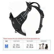 No Pull Dog Harness, No Choke Front Clip Dog Reflective Harness, Adjustable Soft Padded Pet Vest With Easy Control Handle For Small To Large Dogs - Black - View 15