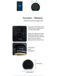 Echo Dot, Vibrant Sounding Alexa Speaker, Great For Bedrooms, Dining Rooms And Offices, Charcoal - Đỏ - Xem 9