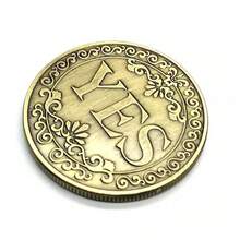 1 件双面是/否决策币、是与否魔法币、收藏品、幸运复古古铜许愿币、财富币、欺骗选择币