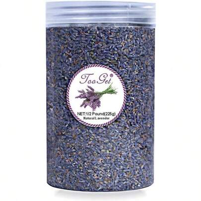 Culinary Dried Lavender Buds 100% Raw Highland Grow Lavender Flowers Ultra Blue Premium Grade Lavender With  PET Plastic Bottle 225g