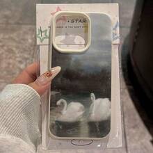 Con una funda tpu para el  16 pro max, un elegante diseño de cisne blanco, una cubierta protectora duradera y un look para el  16 pro Max / 14 / 15 / 13P / 12 / 11, es el regalo perfecto para la fiesta, resistente al desgaste, adecuado para hombres y mujeres, y una carcasa de arte retro explosiva. - Color mezclado 1-291 - Ver 10