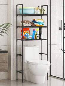 Rack para Baño 155 cm * 47 cm de Acero Inoxidable y Juntas Plásticas de Alta Calidad - Negro - Ver 6