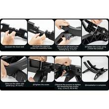 Bike Stand Racks Adjustable Parking Stand Indoor Detachable Holder Rack 30-80mm - Black - View 6