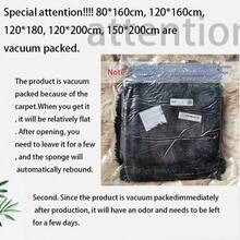 1 件柔软蓬松矩形地毯，毛绒卧室地毯，厚防滑防摔地垫，客厅大号小号地毯