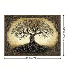 2D Flat, 1pc Elegant Tree Design Stove Protector - Vibrant Golden & Black Pattern, Non-Slip Rubber Cover For Electric Stoves, Modern Kitchen Decor Accessory, Stove Top Protector, Stove Top Cover, Artistic Stove Design, Durable Stove Cover, 2D Flat - 20,47*28,35 inch - Xem 11