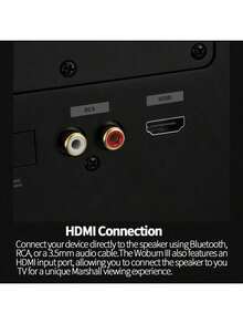 Marshall WOBURN III 便攜式藍牙音箱 藍牙 5.2 高傳真音質輸出 動態重低音效果 低音增強功能 長時間續航 多種輸入方式 便攜設計 適用於家庭、戶外及旅行使用 黑色 - 黑色 - 查看 7