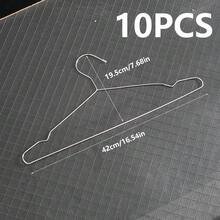 Bộ 10/20 móc treo quần áo bằng thép không gỉ, giá phơi đồ, giá treo quần, móc treo quần áo liền mạch, chắc chắn, chống trượt. - Nhiều màu - Xem 12