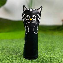Sarung Kepala Stik Golf Edisi Khusus untuk Hybrid Driver, Fairway Wood, Putter, dan Iron Club, Terbuat dari Kulit PU Tahan Air. - Hitam - View 9
