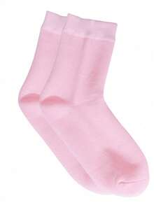 1 对（升级长版）精油足膜，保湿软化干裂足部护理，保湿脚跟凝胶腿套 - 淺粉色 - 查看 8