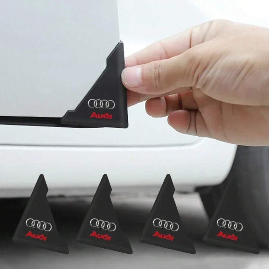 2Pcs Cubierta de Esquina de Puerta de Coche Protector Anti-arañazos Para Audi A3 8L 8V 8P A4 B5 B6 B7 B8 A5 A6 C5 C6 C7 A7 A8 D2 D3 Q5 Q7 - Para Sline-2PCS - Ver 1