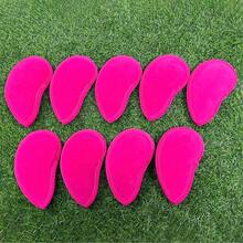 9 Pieces Premium Golf Club Head Covers - Iron Head Covers, Dustproof, Abrasion Resistant, Numbered, Made Of High Quality Material, And Are Very Durable Club Accessories - Rose Red - View 6
