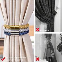 2 piezas Sujetadores de cortina de cuerda gruesa, fijadores magnéticos simples para decoración de dormitorio y sala de estar - Multicolor - Ver 5