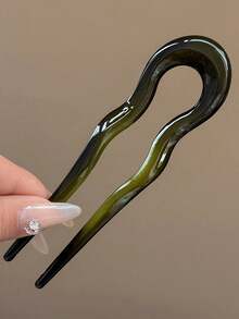 6/3/2/1pcs U-Shaped Hair Clips, Fashion Tortoiseshell Acetate Acrylic Hair Clips, Geometric Hair Accessories, French Twist Hair Forks For Women & Girls, U-Shaped Wavy Hair Clips Suitable For Spiral Buns, Tortoiseshell Pattern, Fashionable Flexible & Durable, Women Hair Accessories, Christmas Gift, Christmas Decoration, Women Gift