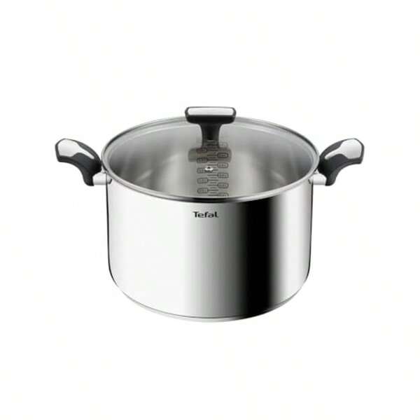 Emotion Stockpot 28 Cm Stainless Steel Pot 10Year Guarantee Heat Diffusion Base Elegant Design Robust Handles Induction Pot E3016404