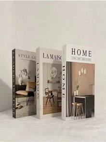 1Pc/10Pcs Style Antique Book; Fake Book; Simulation Book; Decor Book; Home Decoration; Room Decorationcoffee Shop Hotel Bookshelf Ornaments; Photo Props; Movie Video Conversion Model Books, English Book Model - Nhiều màu - Xem 1