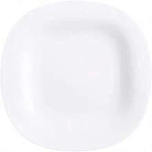 Luminarc - Juego de 6 Platos para Postre Carine Blanco de Opal Modernos Servicio Mesa Elegante - blanco - Ver 6