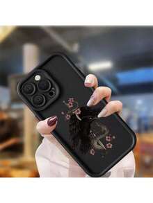 [Teléfono] Crow Flower Snake Dark Chance Eye Staircase Phone Compatible con 6 15 14 Pro 12 6S Plus 13 8 XS SE(2022) 11(2020) 5 XR X, Accesorio móvil, Smartphone, Patrón floral, Diseño de serpiente, Material flexible, A prueba de golpes - Multicolor 2 - Ver 2