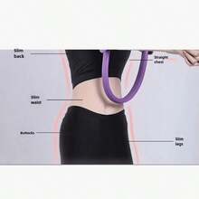 Pilates Ring Yoga Fitness Leg Shaper Crescent Grip Magic Circle Multi-Function Leg Toning Ring - Multicolor - View 4