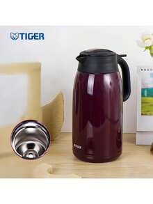 Tiger PWM-A20C Vacuum Insulated Bottle, 304 Stainless Steel, Long-Lasting Temperature Control, Stable Insulation Performance, Anti-Scalding Drinking Spout, 2L, Grape Purple - Grape Purple - View 1