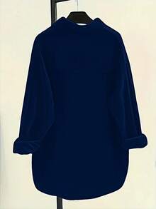 Women Corduroy Button Down Shirts Relaxed Fit Casual Long Sleeve Fashion Cardigan Jacket 2025 Fall Oversized Blouses Tops