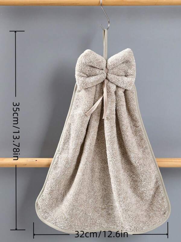 Handtuch mit Schleife zum Aufhängen, saugfähige, superweiche Mikrofaser-Korallsamt-Handtücher mit Aufhängeschlaufe, niedliche Handtücher für Küche, Bad, Kinder und Erwachsene. Weihnachtsdekoration für Zuhause, Badezimmerdekoration und -accessoires, Raumdekoration, Mikrofaserhandtuch, lustige Weihnachtsgeschenke, Handtuch-Badetuch-Set