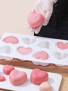 1pc Heart Shaped Silicone Cake Mold, Suitable For Chocolate/Cake/Dessert Decoration, Essential For Holiday & Special Occasion Baking