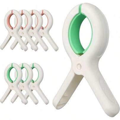ALQD 56 PCS Clothespins Plastic Colorful Small Clips, Bright Clothes Drying Line Pegs Clothes Pins Clothesline Crafts Photos Paper Picture 2 Inch Towel Clips Clothes Pin ()