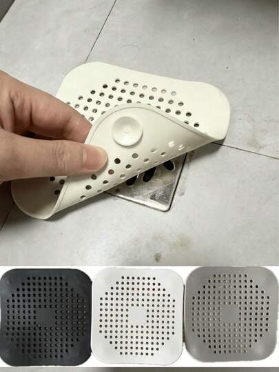 3 piezas/1 pieza Filtro de cabello de silicona y tapón de drenaje para bañera y ducha - Evita obstrucciones y olores