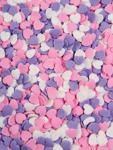 100g/3.53oz Valentine Edible Heart Sprinkles,Red Pink White Heart Shapes Mix,Sugar Sprinkles For Decorations Baking,Cake Ice Cream Cookies Cupcake Topper Chocolate,Birthday Wedding Valentine's Day Party Supplies. - Multicolor - View 15